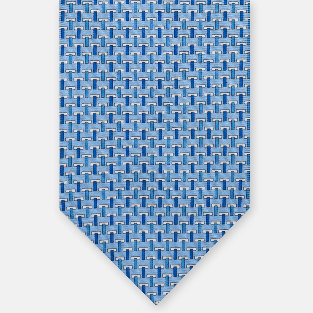 3-Fold Silk Ties T Iconica Light Blue