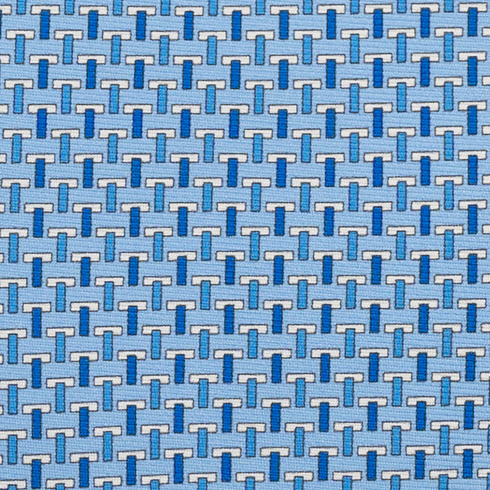 3-Fold Silk Ties T Iconica Light Blue