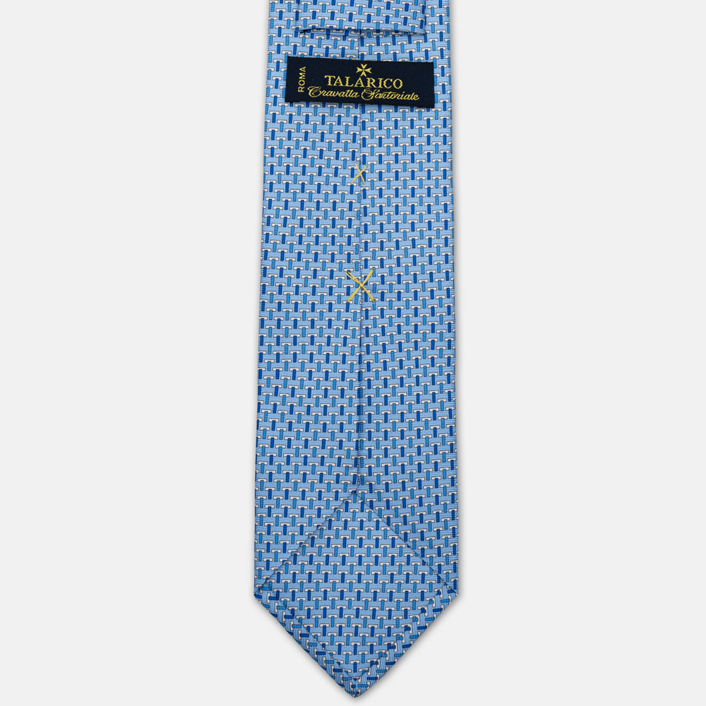 3-Fold Silk Ties T Iconica Light Blue