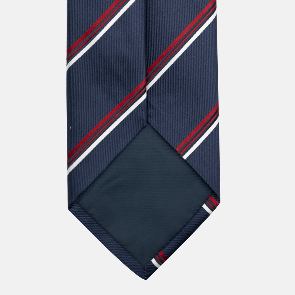 1999 Collection Heavy Silk Tie, Blue and Red