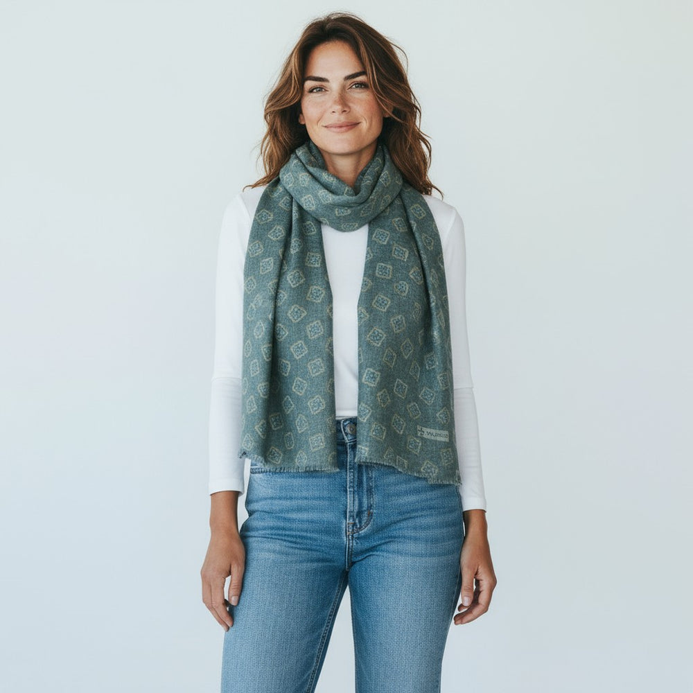 SCIARPA BICOLORE FANTASIA VERDE - 2025361