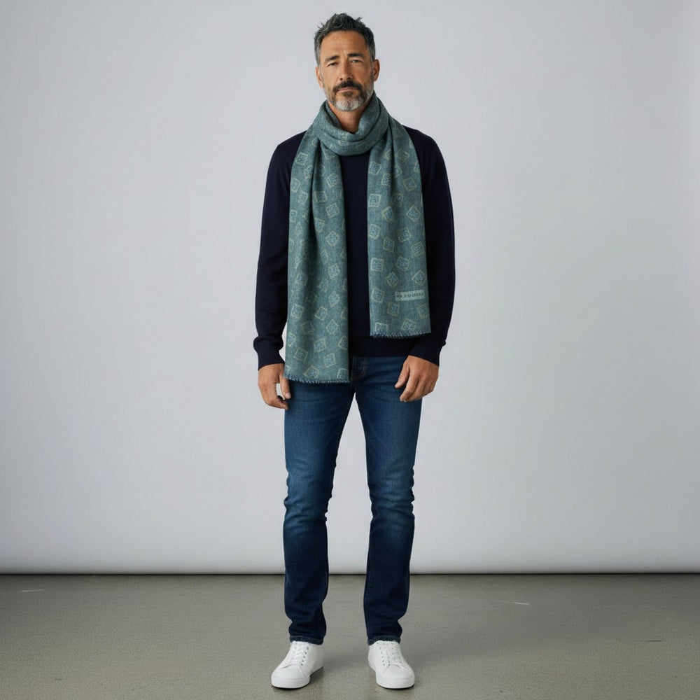 SCIARPA BICOLORE FANTASIA VERDE - 2025361