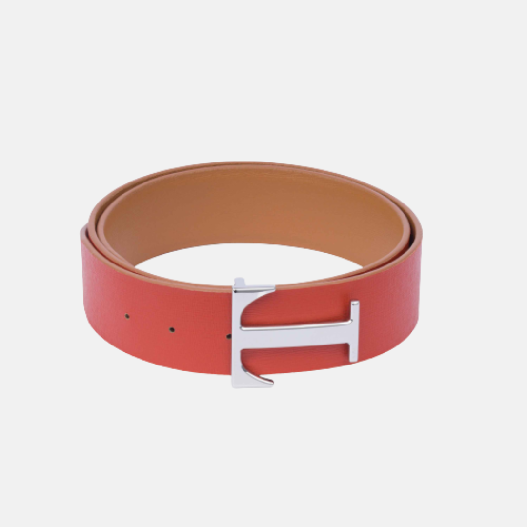 Red/Camel Bicolor Belt