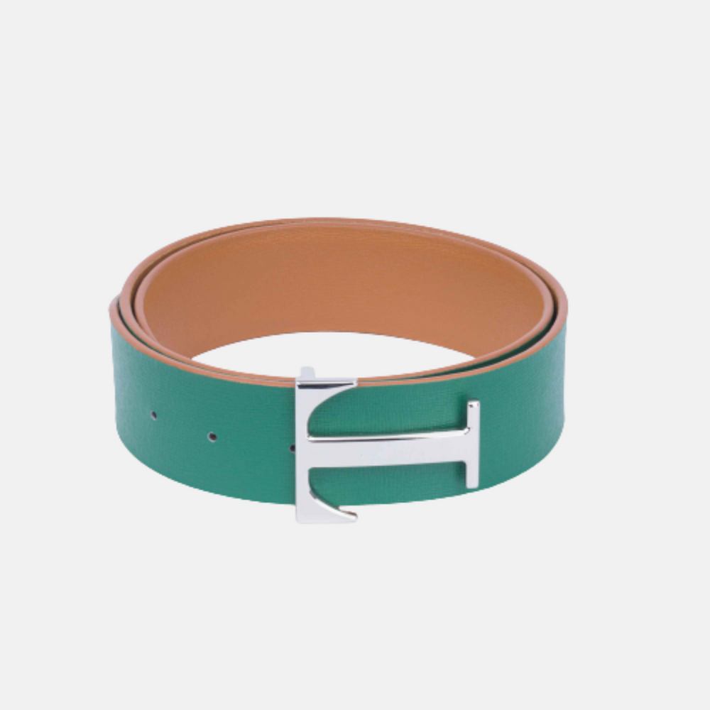 Bicolor Green/Camel Belt