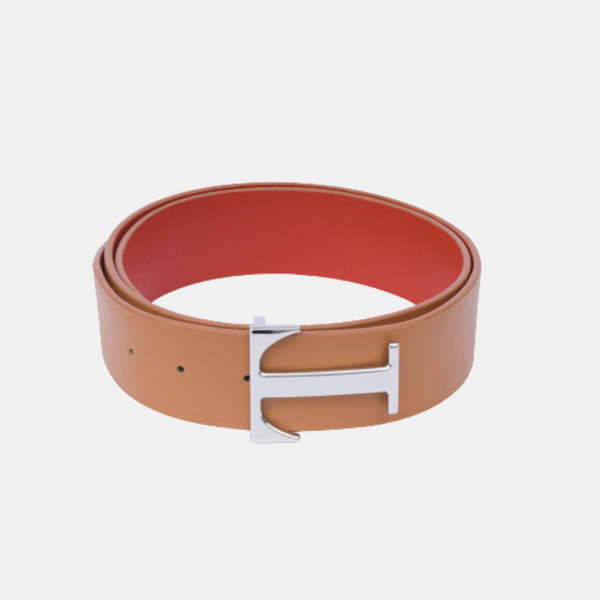 Cintura Bicolor Rosso/Cammello