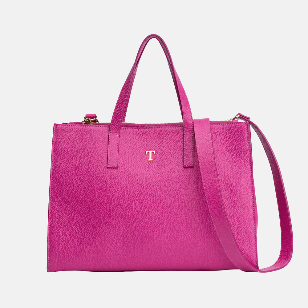 Borsa Shopper Talarico in pelle martellata