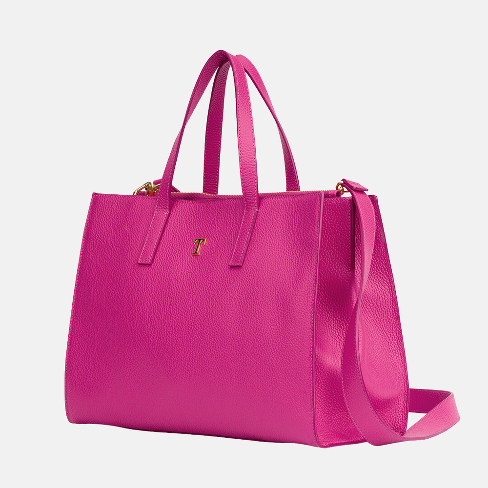 Borsa Shopper Talarico in pelle martellata