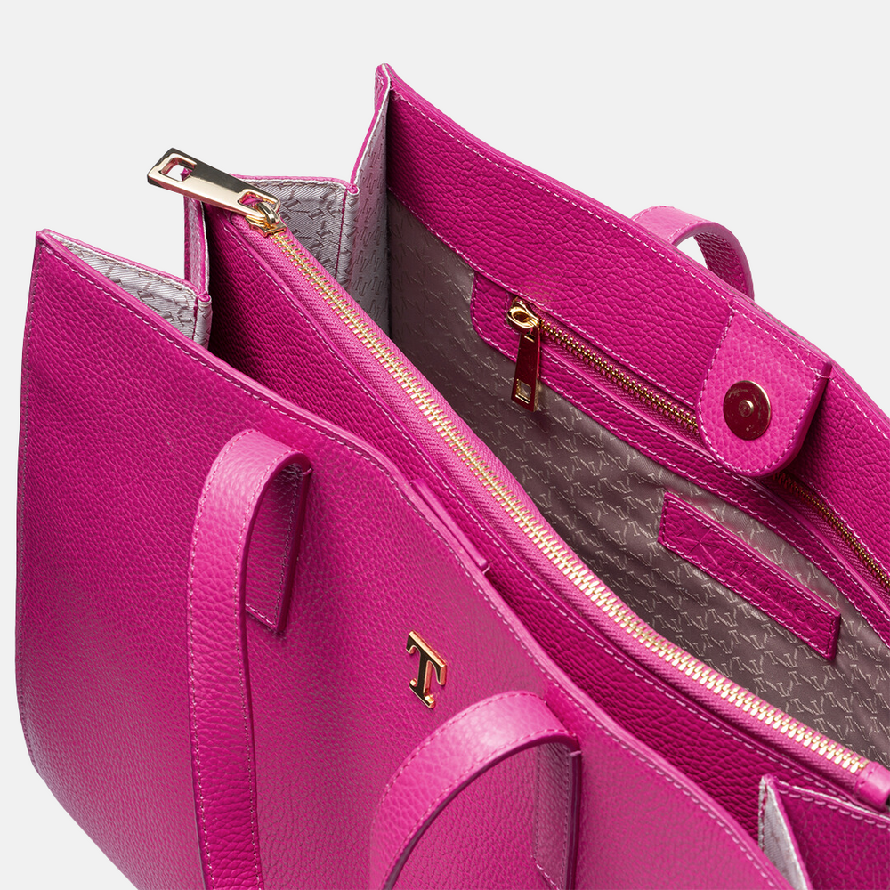 Borsa Shopper Talarico in pelle martellata