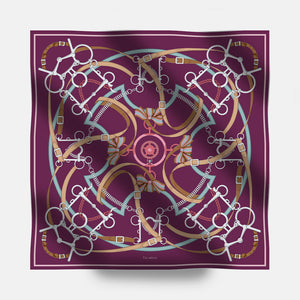 Heritage Ride 90 Twill Silk Scarf