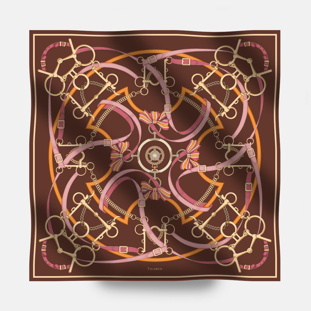 Heritage Ride 90 Twill Silk Scarf
