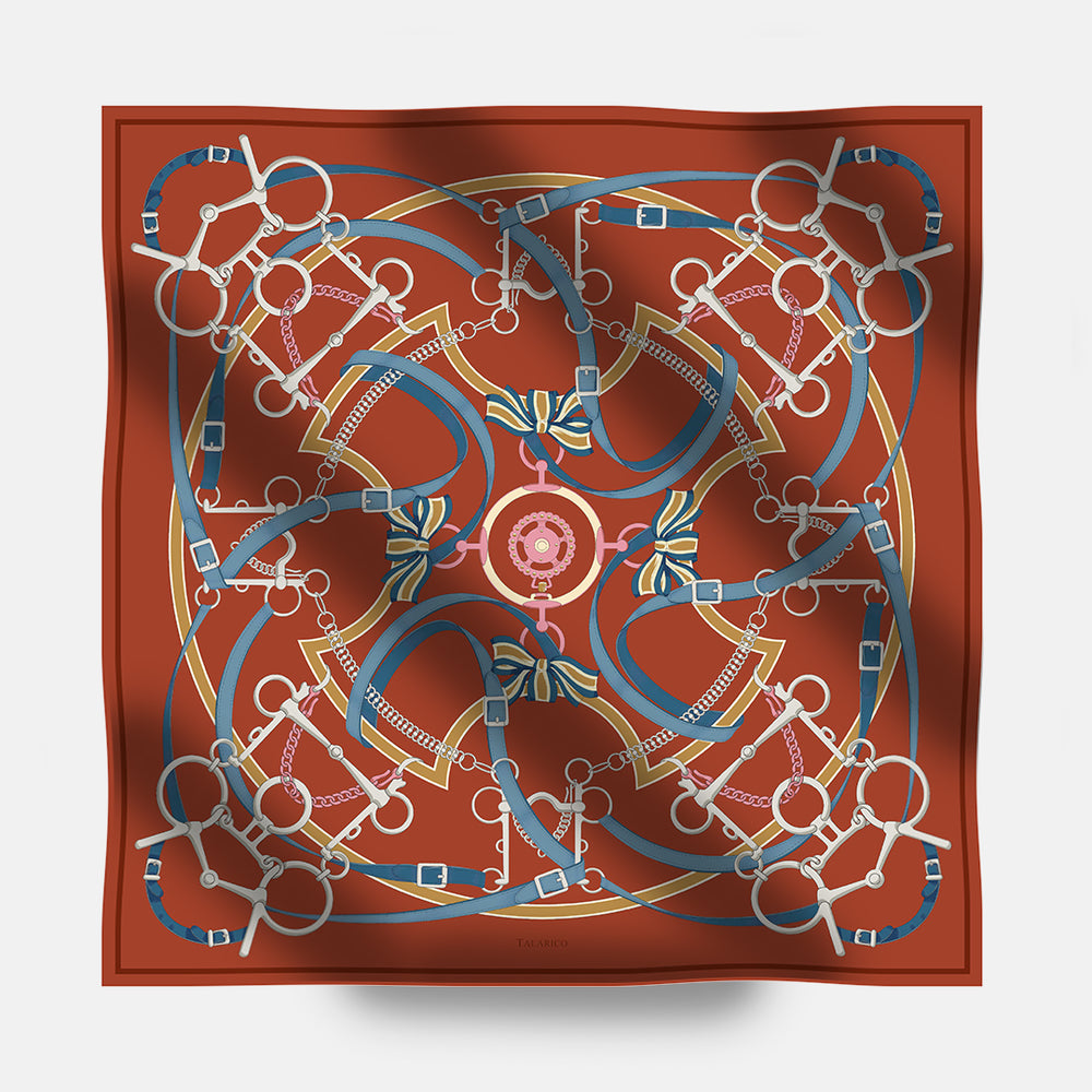 Heritage Ride 90 Twill Silk Scarf