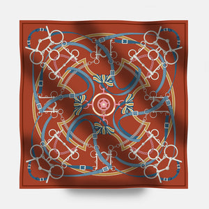 Heritage Ride 90 Twill Silk Scarf