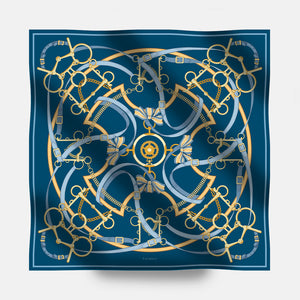 Heritage Ride 90 Twill Silk Scarf