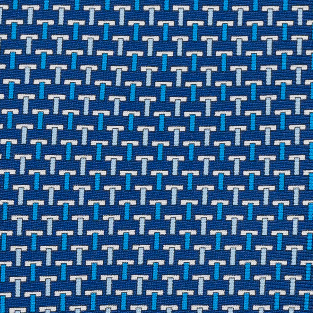 3-Fold Silk Ties Iconic Blue