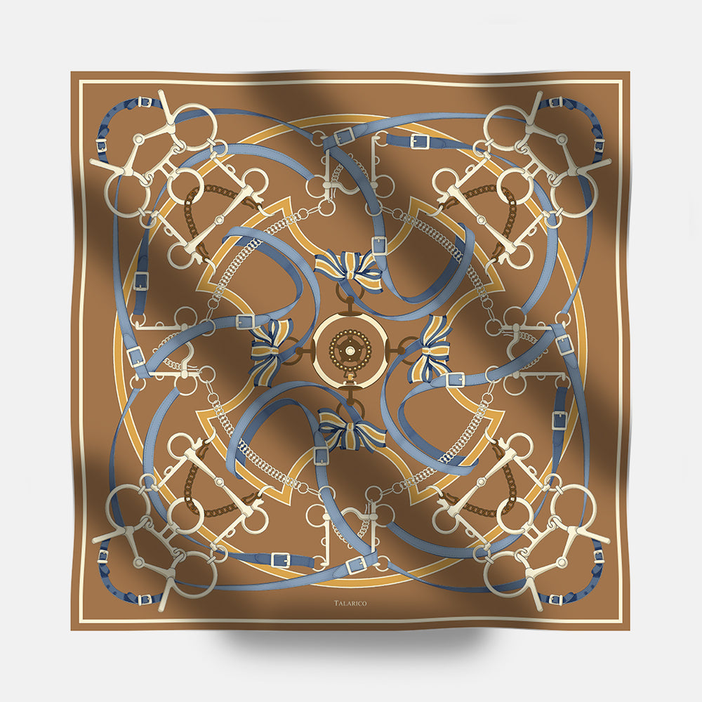 Heritage Ride 90 Twill Silk Scarf