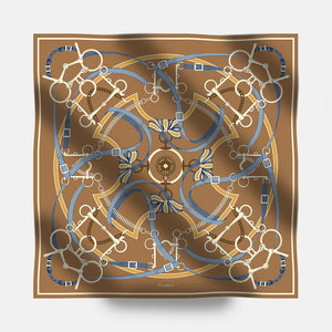 Heritage Ride 90 Twill Silk Scarf
