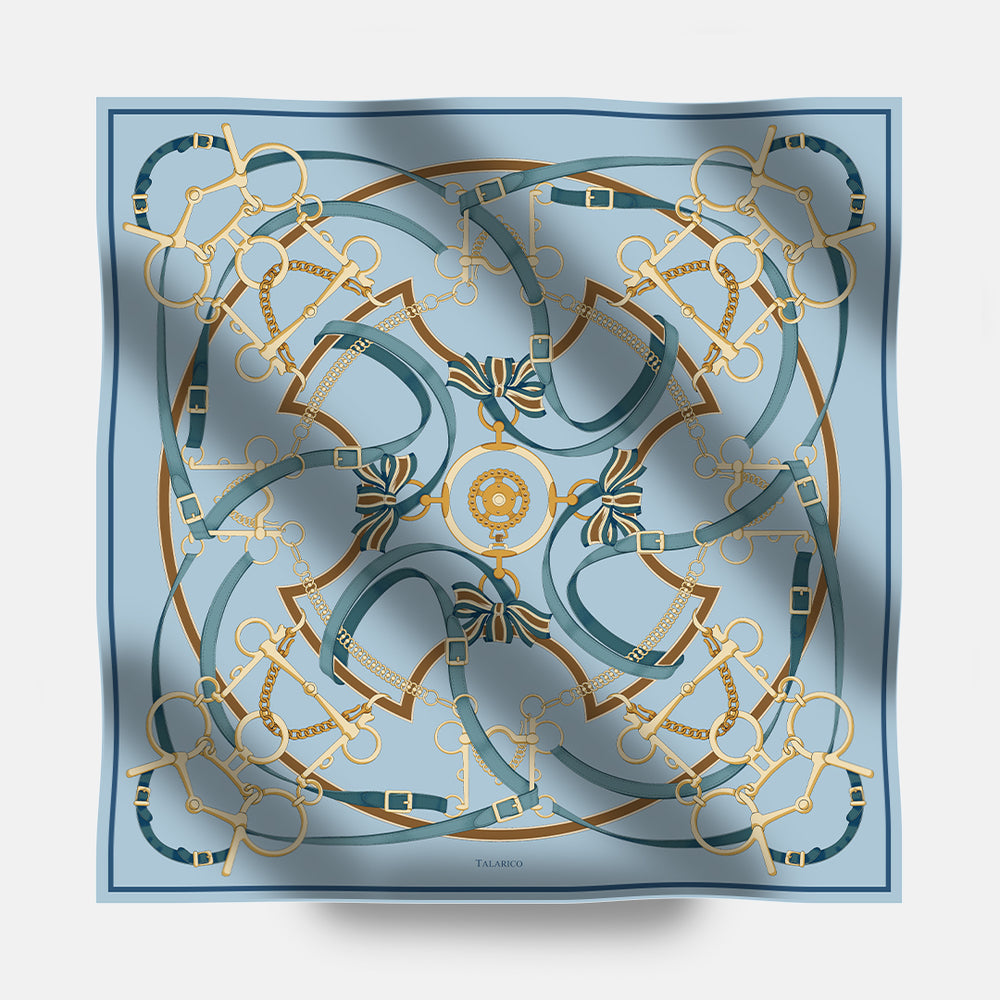 Heritage Ride 90 Twill Silk Scarf