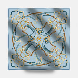 Heritage Ride 90 Twill Silk Scarf