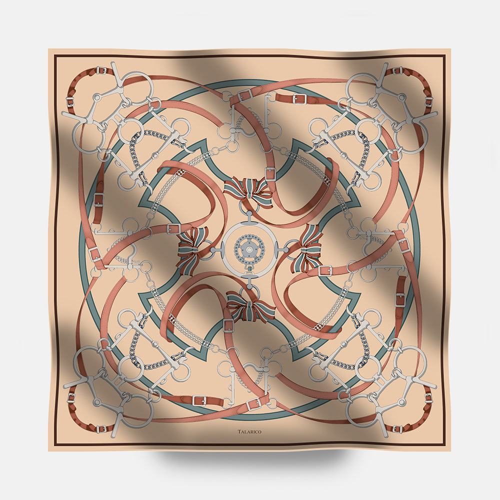 Heritage Ride 90 Twill Silk Scarf