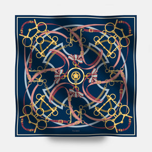 Heritage Ride 90 Twill Silk Scarf
