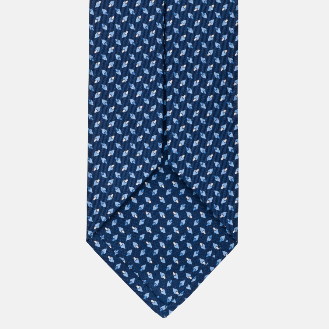 7-fold silk tie Fantasy Blue