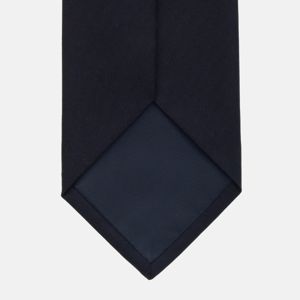 Cravatta 3 pieghe in Lana Blu Notte