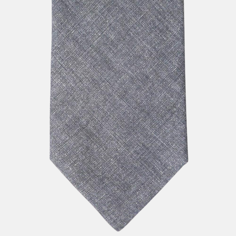 Cravatta 3 Pieghe in Irish Linen Grigio - TAL 315
