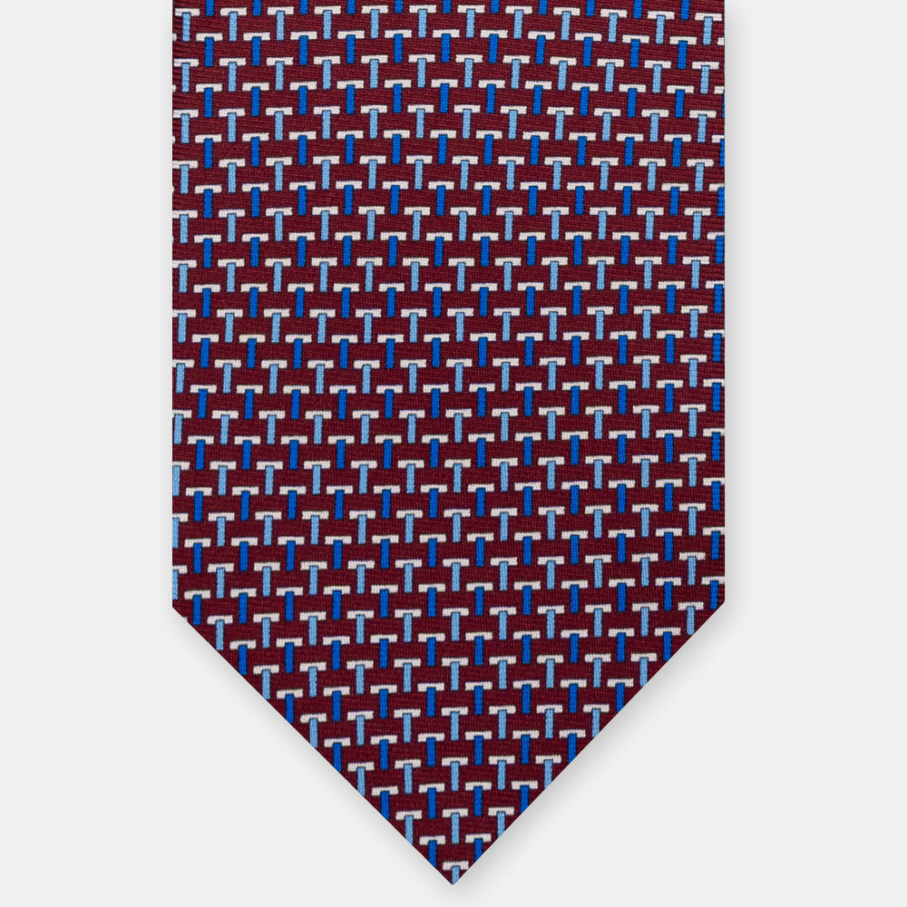 3-fold Silk Ties T Iconica Brown