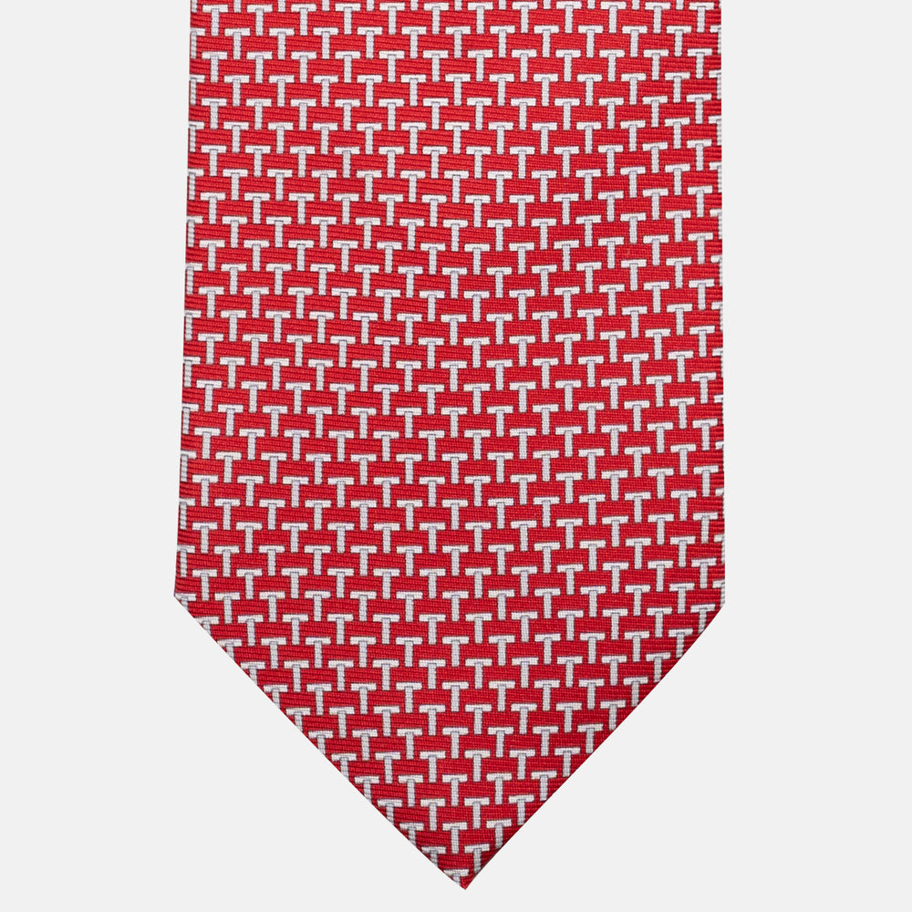 Cravatte 3 pieghe seta T Iconica Rosso