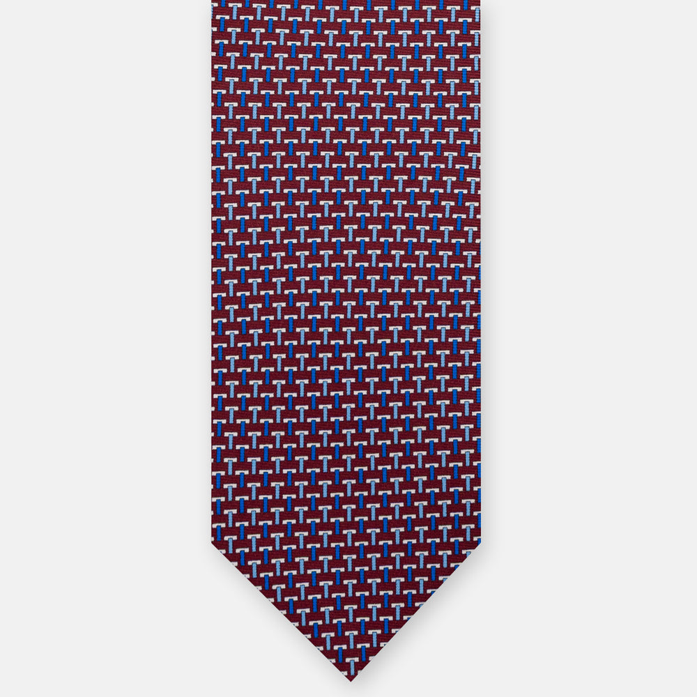 3-fold Silk Ties T Iconica Brown