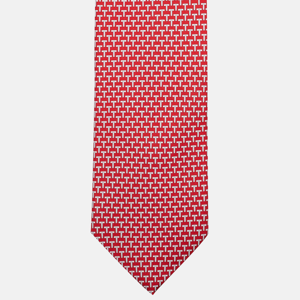 Cravatte 3 pieghe seta T Iconica Rosso