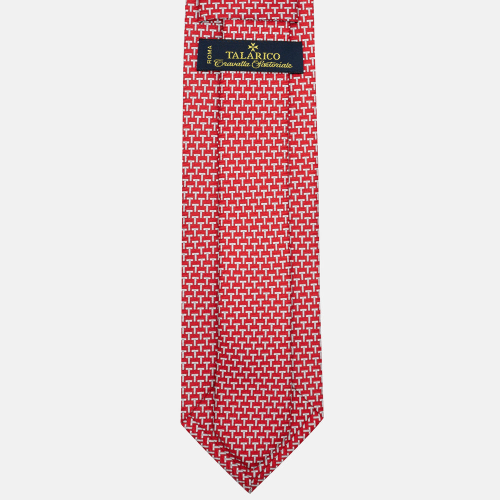 Cravatte 3 pieghe seta T Iconica Rosso