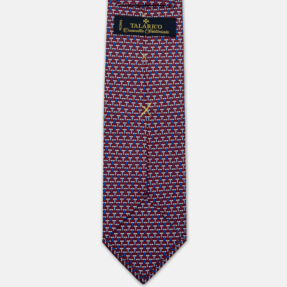 3-fold Silk Ties T Iconica Brown