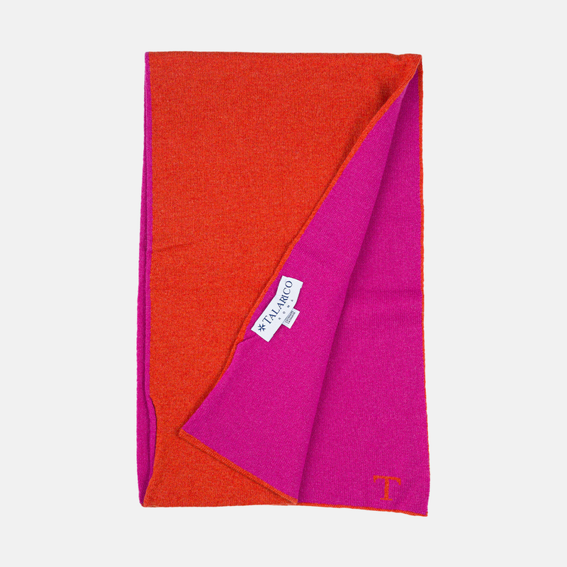 Scaldacollo T Bicolore Arancio-Fucsia