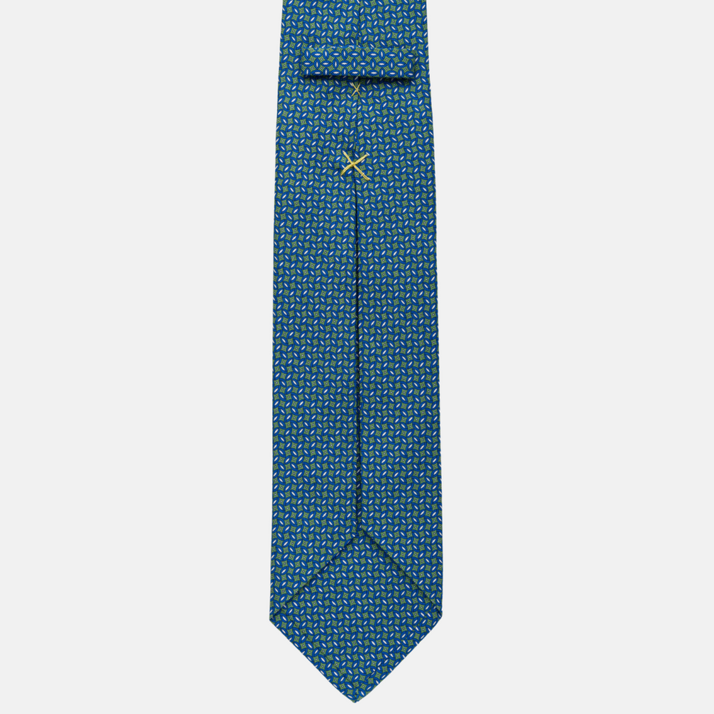 7-fold silk tie Fantasy Green-M43493