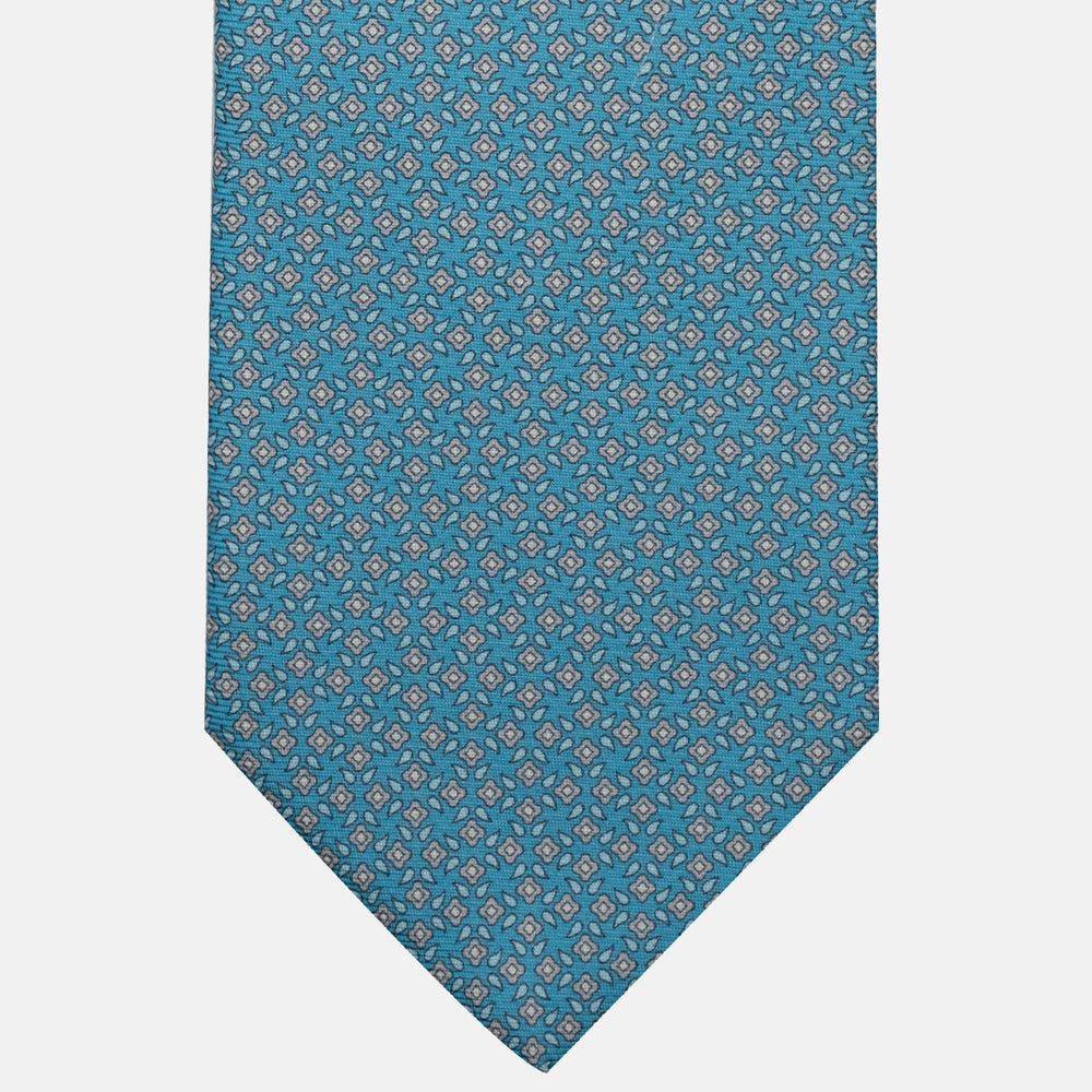 3-Fold Silk Tie, Floral Pattern, Poolside - JA056130-5