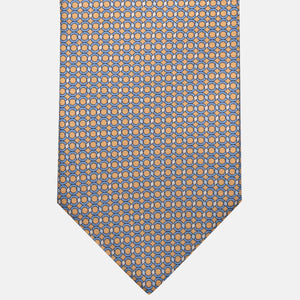 3-Fold Silk Tie, Chain Pattern, Yellow - JA057080-5