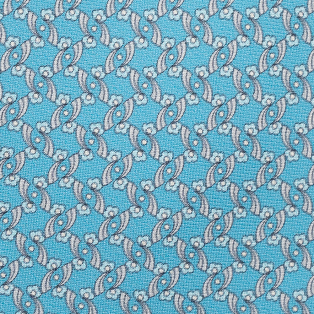 3-Fold Silk Tie, Floral Pattern, Poolside - JA056337-5
