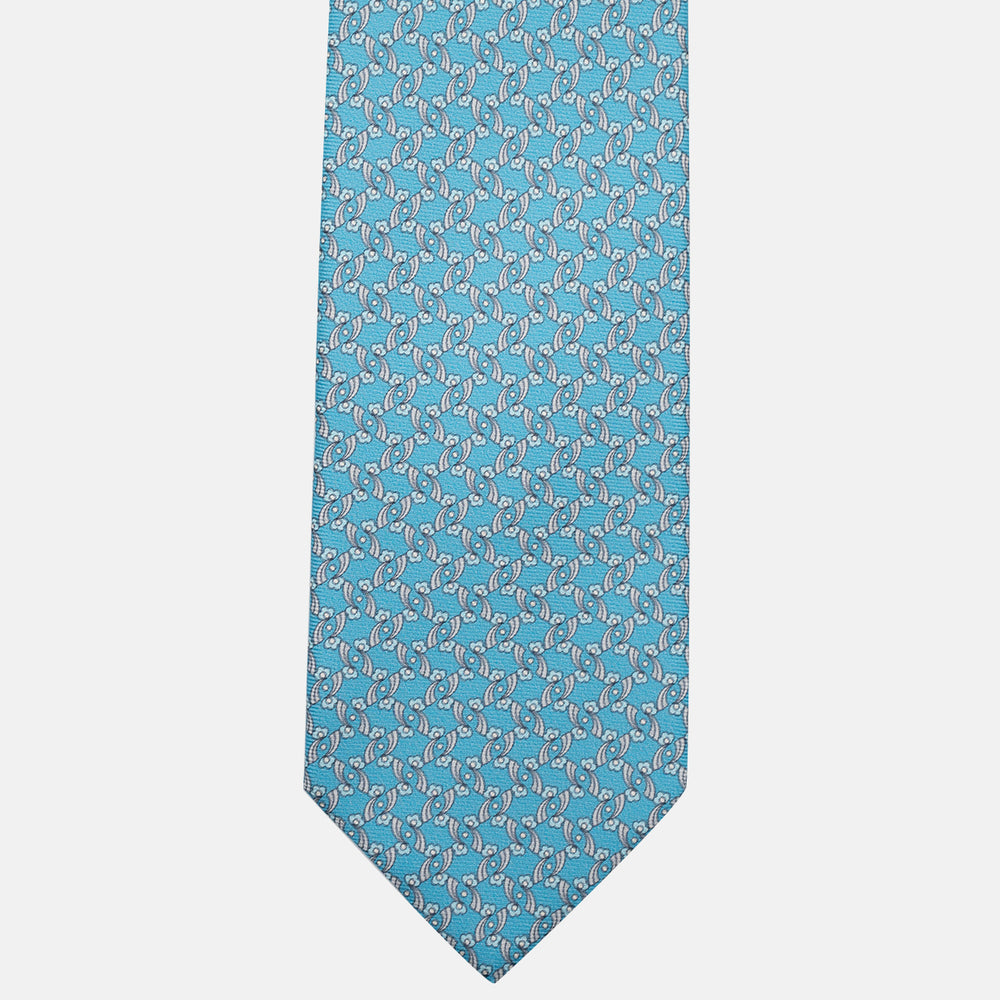 3-Fold Silk Tie, Floral Pattern, Poolside - JA056337-5