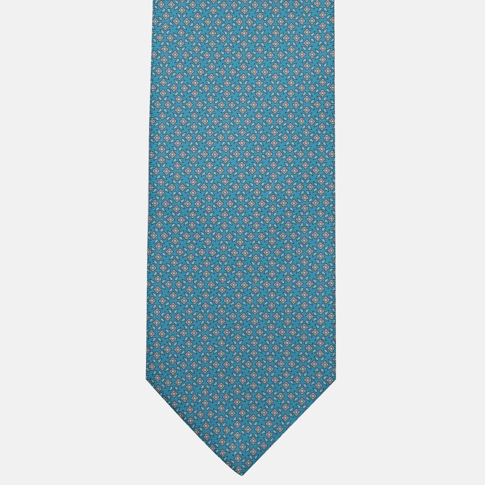 3-Fold Silk Tie, Floral Pattern, Poolside - JA056130-5