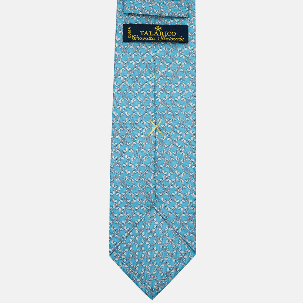 3-Fold Silk Tie, Floral Pattern, Poolside - JA056337-5