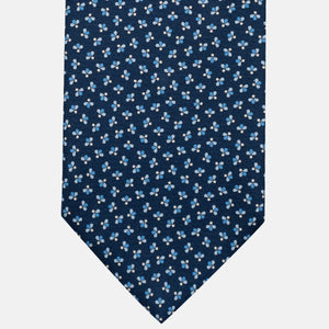 3-Fold Silk Tie, Bee Pattern, Light Blue - JA057246-5
