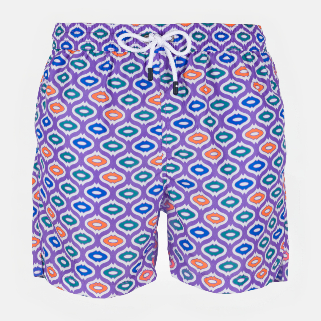 Talarico Swimsuit Acapulco Pattern Blu/Orange
