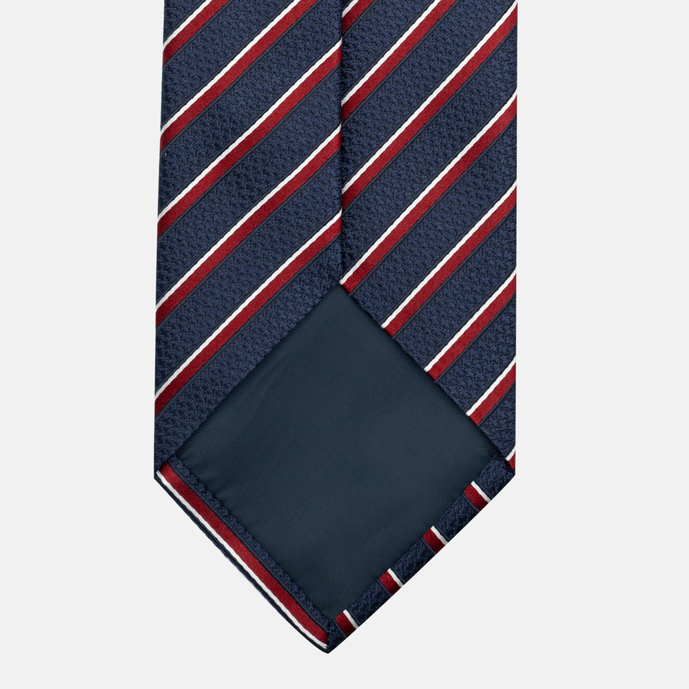 1999 Collection Heavy Silk Tie, Blue and Red