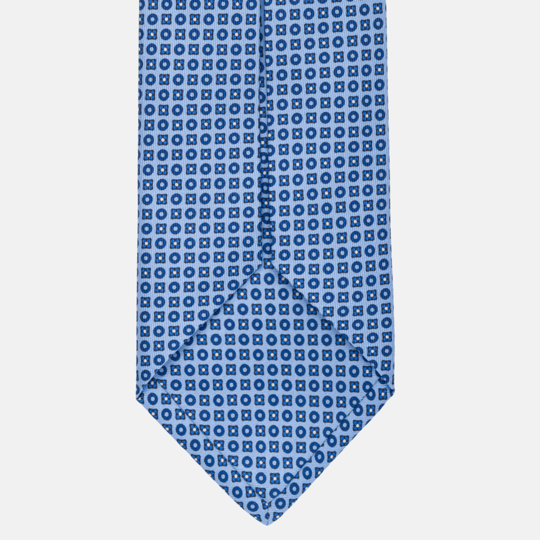 7-fold silk tie Fantasy Sky Blue