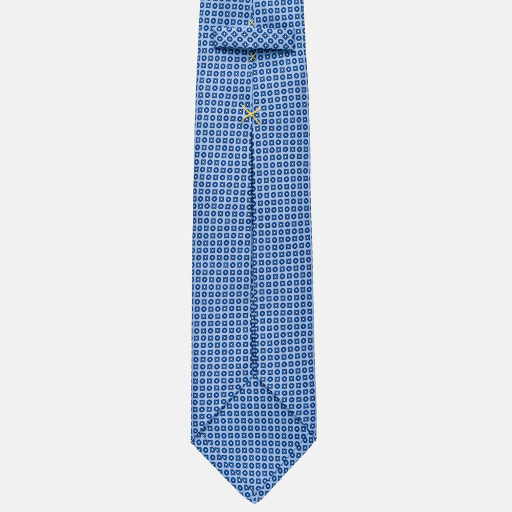7-fold silk tie Fantasy Sky Blue-M43795