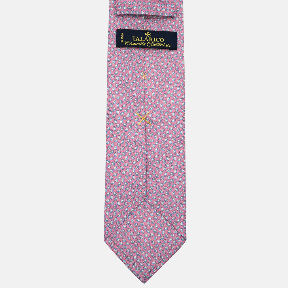 3-Fold Silk Tie, Micro Pattern, Pink - JA056126-6