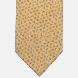 3-Fold Silk Tie, Bee Pattern, Yellow - JA057246-6