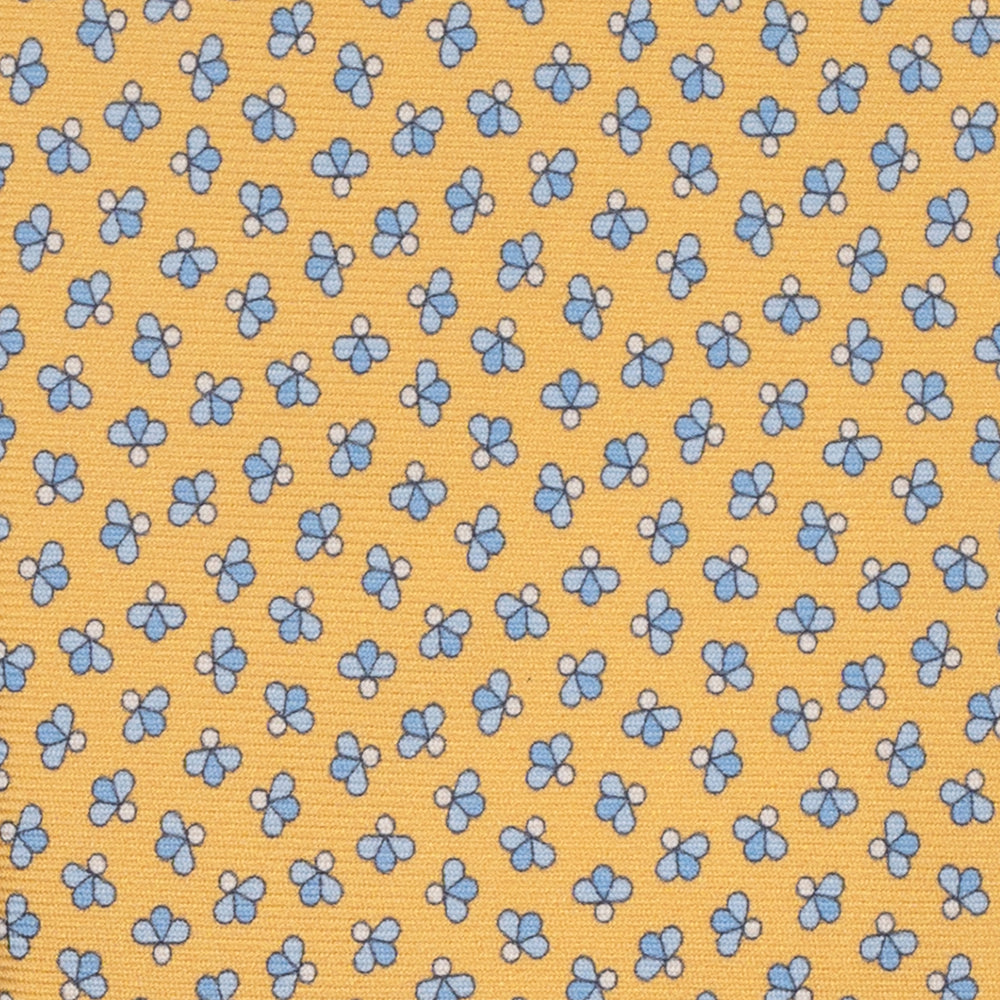3-Fold Silk Tie, Bee Pattern, Yellow - JA057246-6