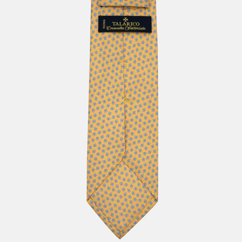3-Fold Silk Tie, Bee Pattern, Yellow - JA057246-6